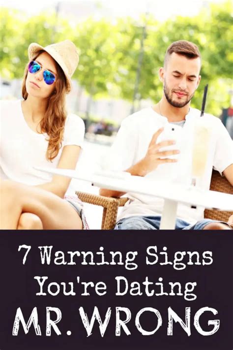 signs that youre dating the wrong person